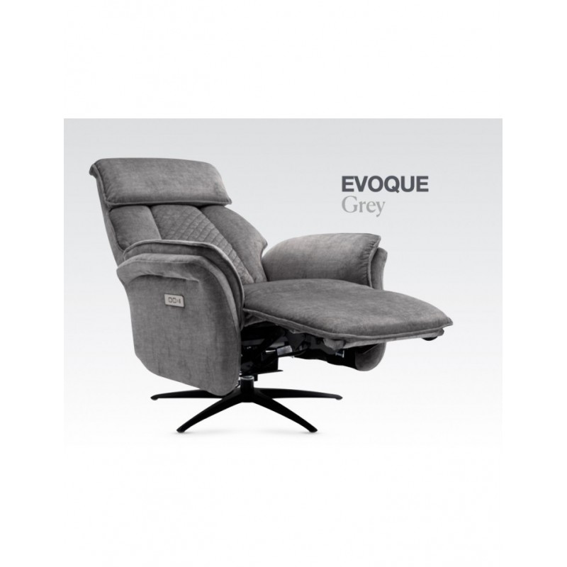 AM Evoque Swivel Electric Chair Dual Motor Grey